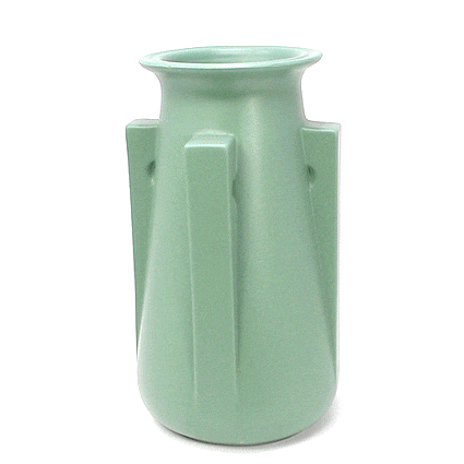 Teco Vase - Four Buttress Green