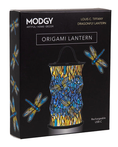 Modgy Louis C. Tiffany Dragonfly Lantern Box Front
