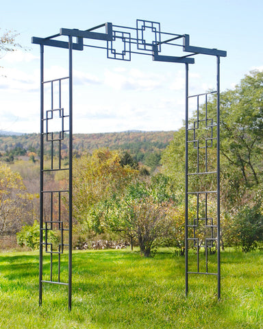 Tsukiyama Wrought Iron Arbor