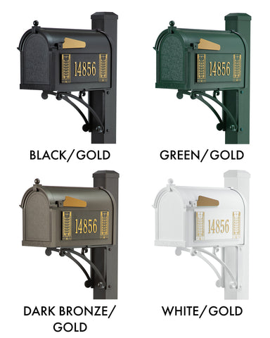 Frank Lloyd Wright Tree Of Life Custom Side Numbered Mailbox Color Swatch