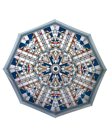 Frank Lloyd Wright Waterlilies Travel Umbrella Top