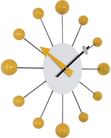 Saffron Orb clock side