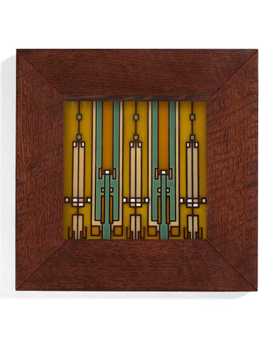 Carly Quinn Frank Lloyd Wright Coonley House Ceramic Art Tile Trivet Framed