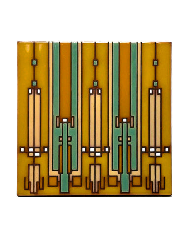 Carly Quinn Frank Lloyd Wright Coonley House Oak Ceramic Tile