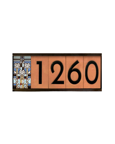 House number sign with '1260' on a white background