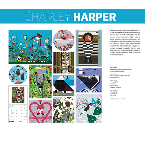 Charley Harper 2026 Wall Calendar