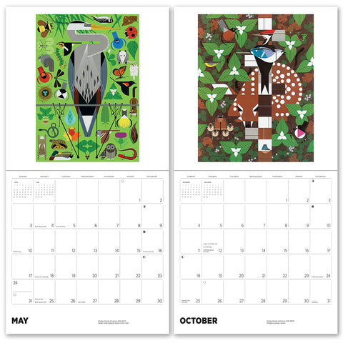 Charley Harper 2026 Wall Calendar