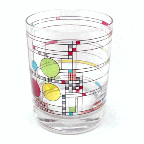 Frank Lloyd Wright Coonley Playhouse DOF Tumblers (Set of 2)