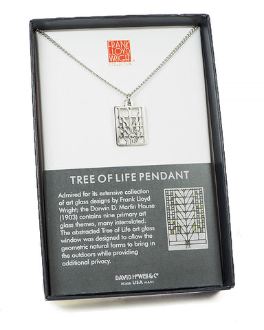 Frank Lloyd Wright Tree of Life Pendant Gift Box