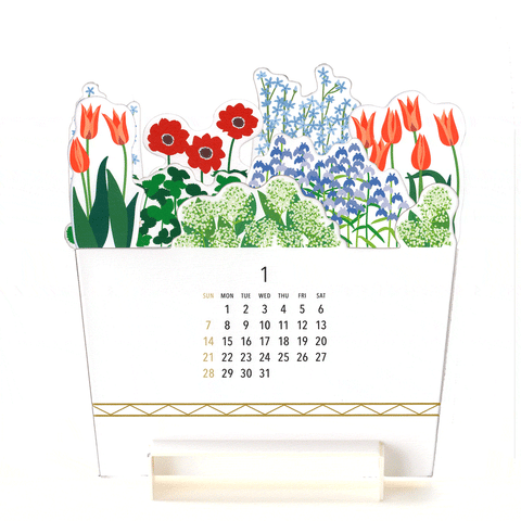 Good Morning Inc. Planted Blooms 3D 2024 Calendar