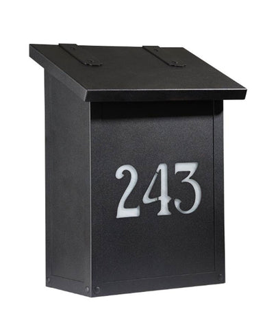 Craftsman Numbered Solid Brass Vertical Mailbox