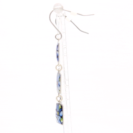 Louis Comfort Tiffany Triple Clematis Earrings
