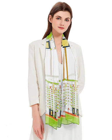 Frank Lloyd Wright Tree of Life Sheer Scarf model