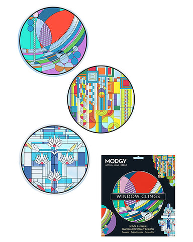 Modgy Frank Lloyd Wright Window Cling Set of Three