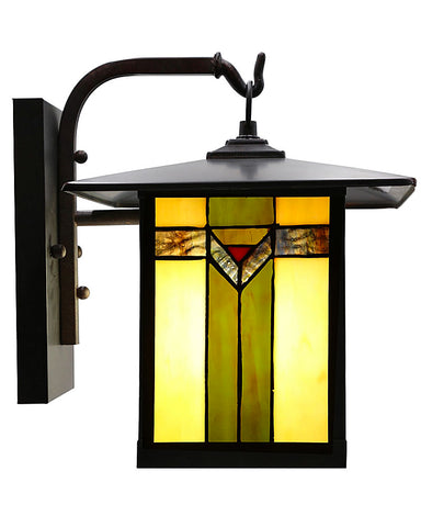 Mission Craftsman Stained Glass Wall Sconce - 97