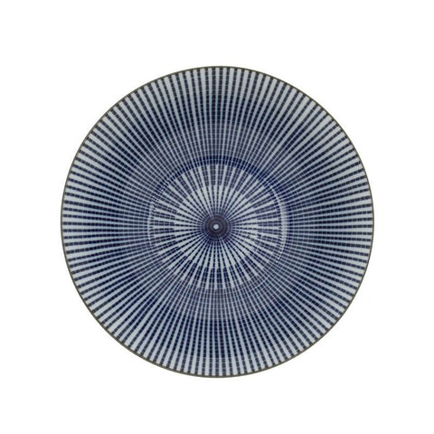 Japanese Kyo Modern Indigo Set of Four Bowls