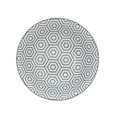 Japanese Kyo Modern Indigo Set of Four Bowls
