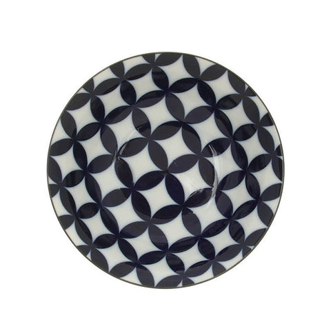 Japanese Kyo Modern Indigo Set of Four Bowls