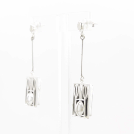 Art & Design Wiener Werkstätte Josef Hoffmann Silver Earrings