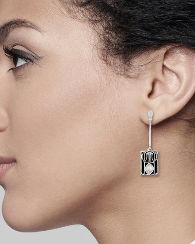 Art & Design Wiener Werkstätte Josef Hoffmann Silver Earrings