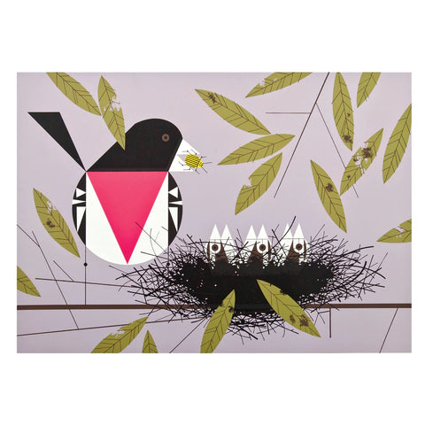 Charley Harper Nesting Instinct Boxed Notecards Red Eyed Virios