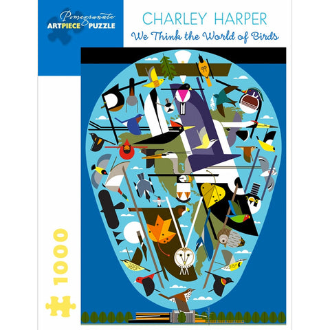 Charley Harper The World of Birds 1000 Piece Jigsaw Puzzle FRont