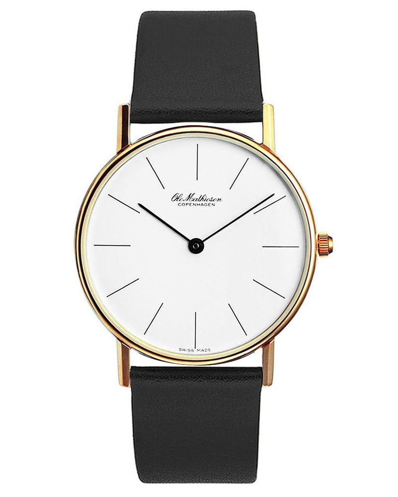 Ole Mathiesen Classic Series Gold Plated Watch | Maclin Studio