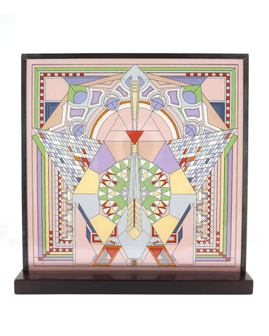 Frank Lloyd Wright Imperial Hotel Peacock Rug Stained Glass