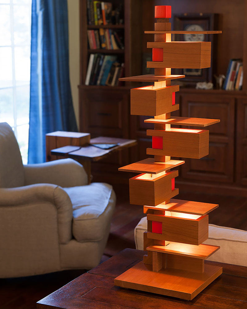 Frank Lloyd Wright Taliesin 3 Table Lamp - Cherry | Maclin