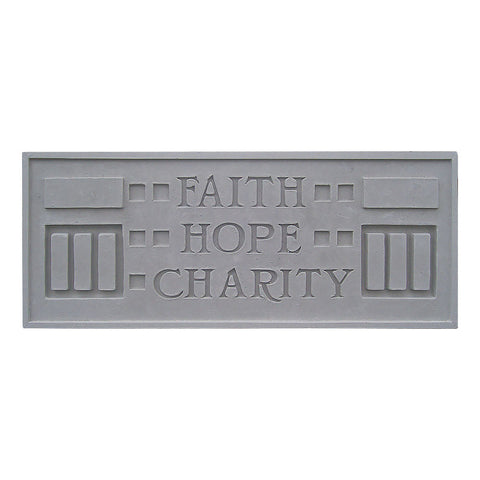 Frank Lloyd Wright Larkin Cast Stone Plaque - Faith