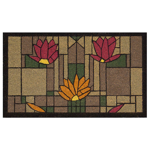 Frank Lloyd Wright Waterlilies Design Doormat 