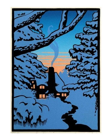 Laura Wilder The Gloaming II Limited Edition Matted Block Print Only