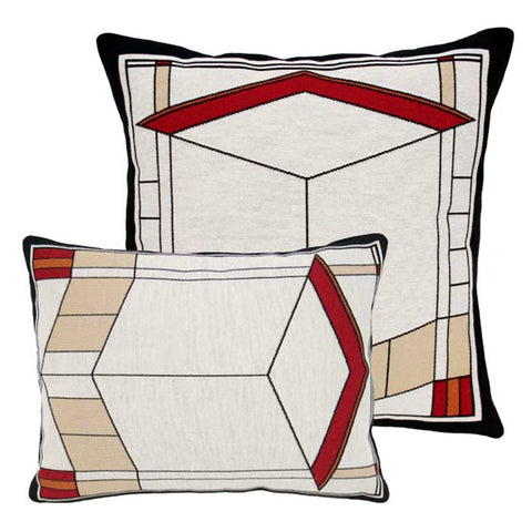 Graycliff Diamond Window Tapestry Pillow with Lumbar