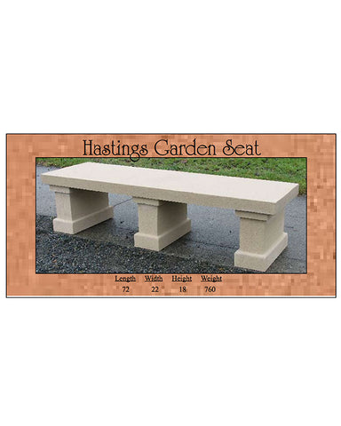 Hastings Garden Seat - 72" Details