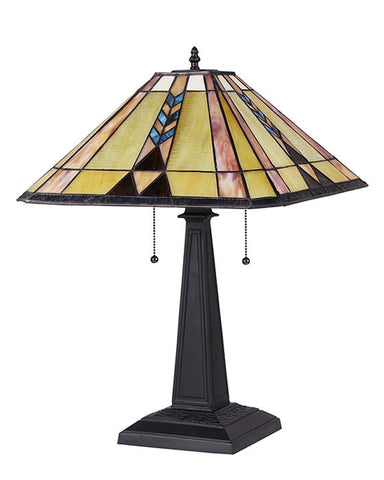 Stained Glass Arts & Crafts Kent Table Lamp