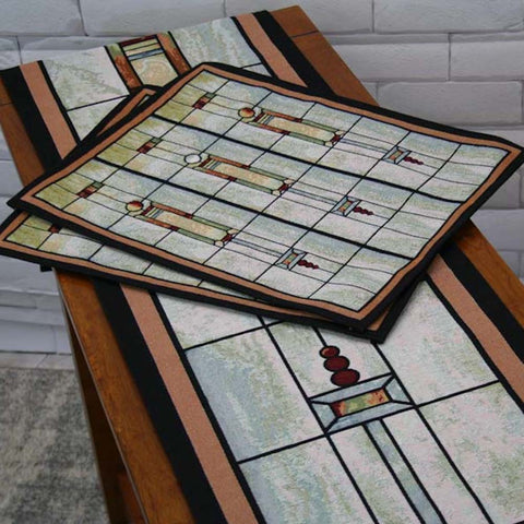 Louis Sullivan F&M Union Bank Window Tapestry Table Runner