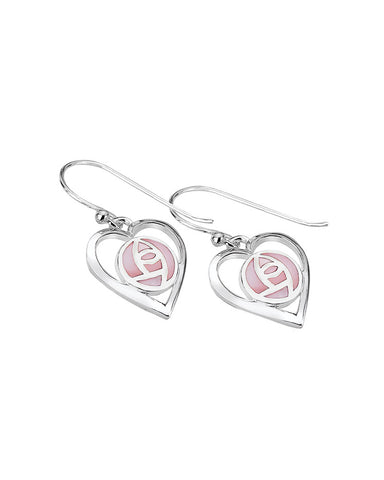 Mackintosh Heart & Rose Earrings