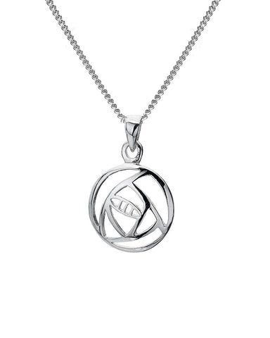 Mackintosh Rose Silver Pendant