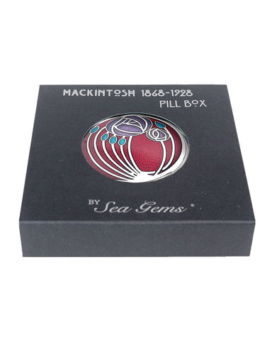 Charles Rennie Mackintosh Rose and Buds Pill Box