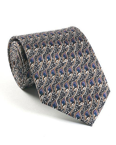 Charles Rennie Mackintosh Peacock Eyes Silk Tie