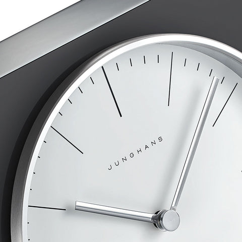 Max Bill Table Clock - Black