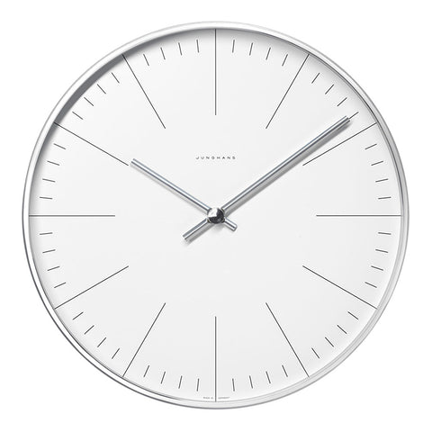 Max Bill Wall Clock - Index Lines