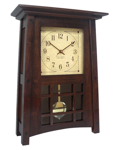 Amish McCoy Craftsman Mantel Clock - Brown Maple