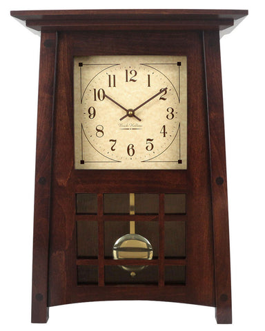 Amish McCoy Craftsman Mantel Clock - Brown Maple