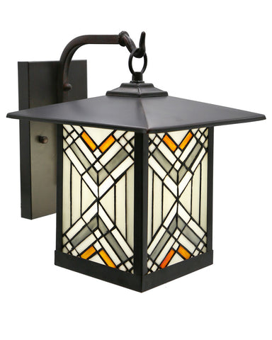 Mission Craftsman Stained Glass Wall Sconce 96 Main