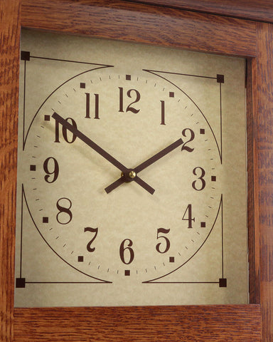 Amish Mission Craftsman Wall Clock