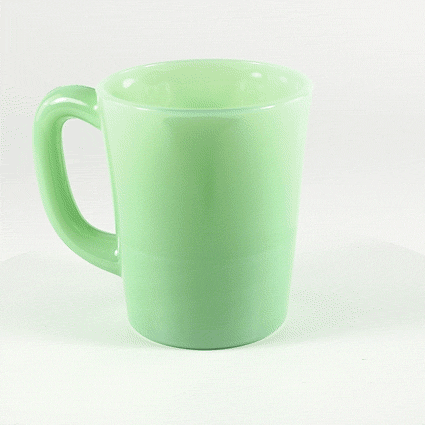 Mosser Glass Jadeite Mug - Spinning