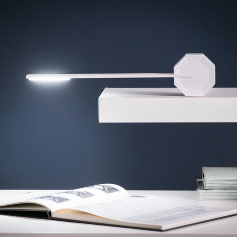 Octagon One Desk Lamp - White
