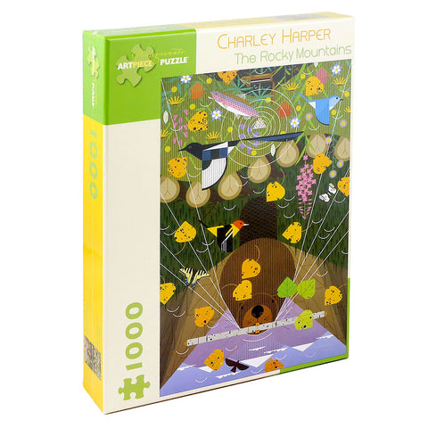 Charley Harper The Rocky Mountains 1000 Piece Jigsaw Puzzle
