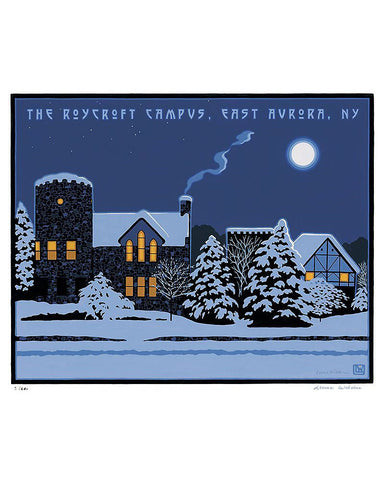 Laura Wilder The Roycroft Campus Matted Offset Lithograph Print